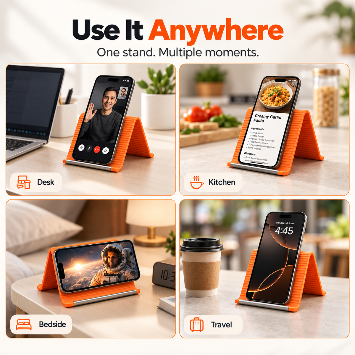 Bendly™ — Flexible Multi-Angle Phone Stand