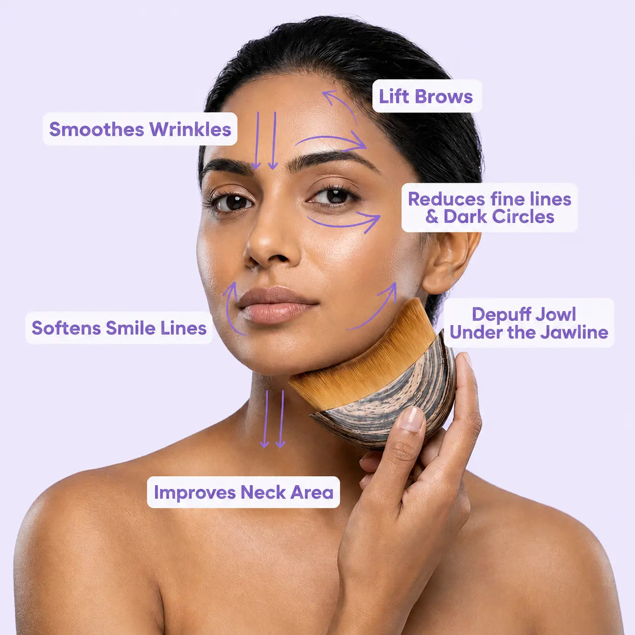 LymphaGlow™ Lymphatic Contour Face Brush