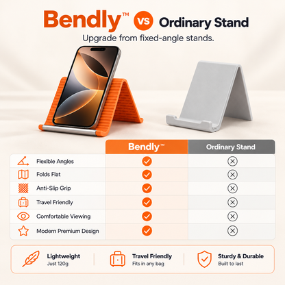 Bendly™ — Flexible Multi-Angle Phone Stand